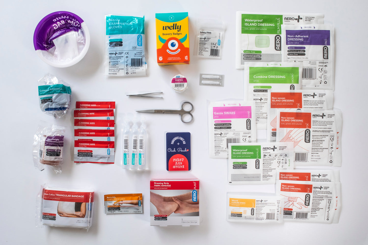 Family First Aid Tin - fully kitted - plus free Goodbye Ouch Manuka Balm 25g tube