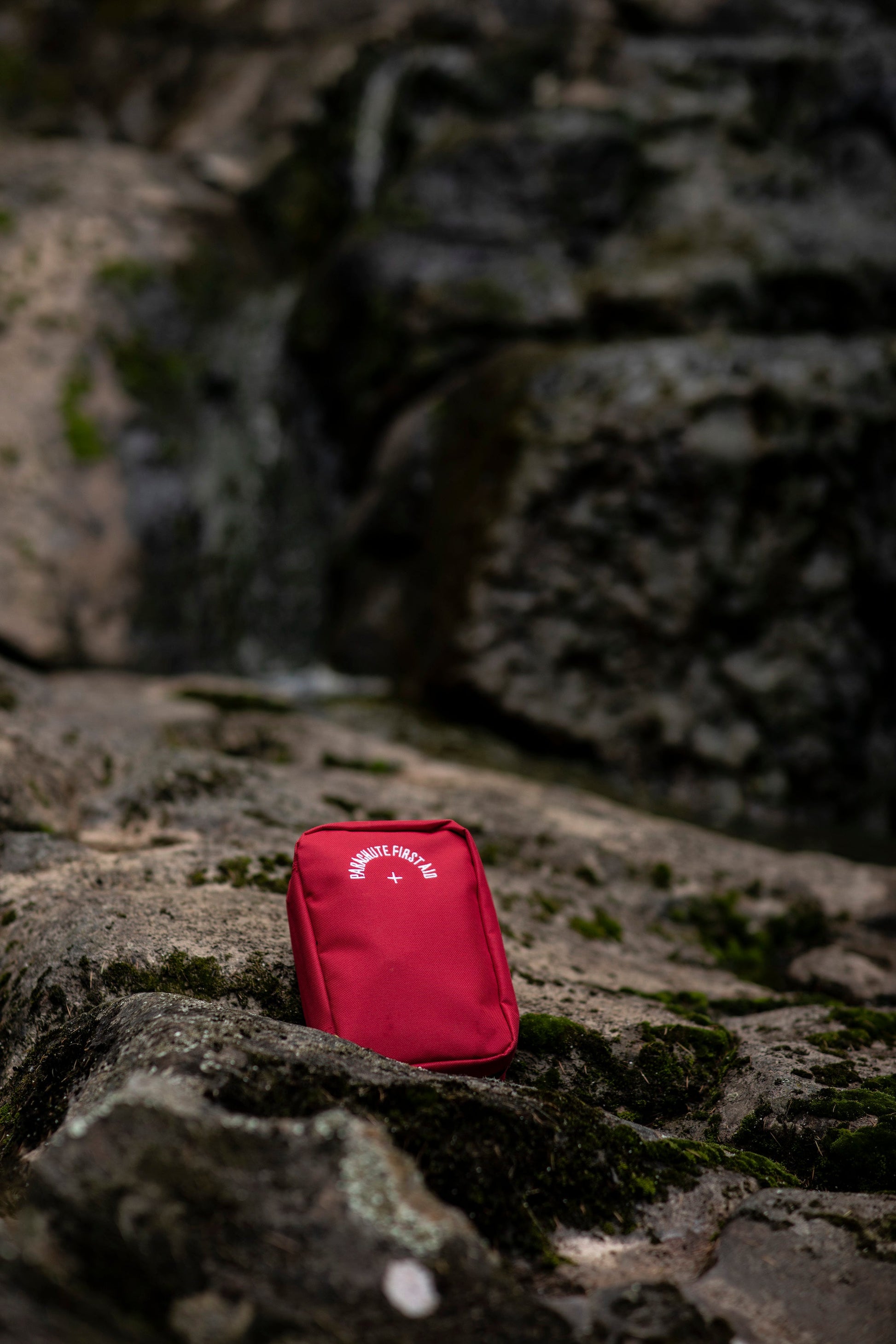Red First Aid Kit for New Zealand hunting and hiking adventures