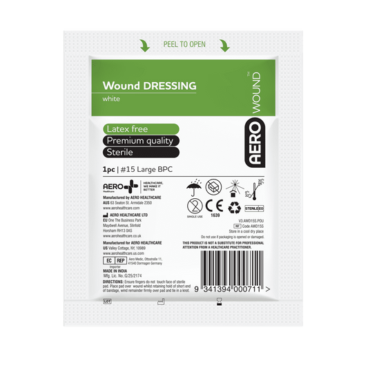 Wound dressing #15 Large (single)