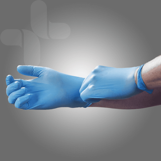 AEROGLOVE Large Nitrile Powder- Free Gloves x 1 pair