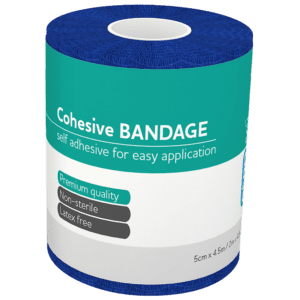 Aero Cohesive bandage blue - easy to apply first aid