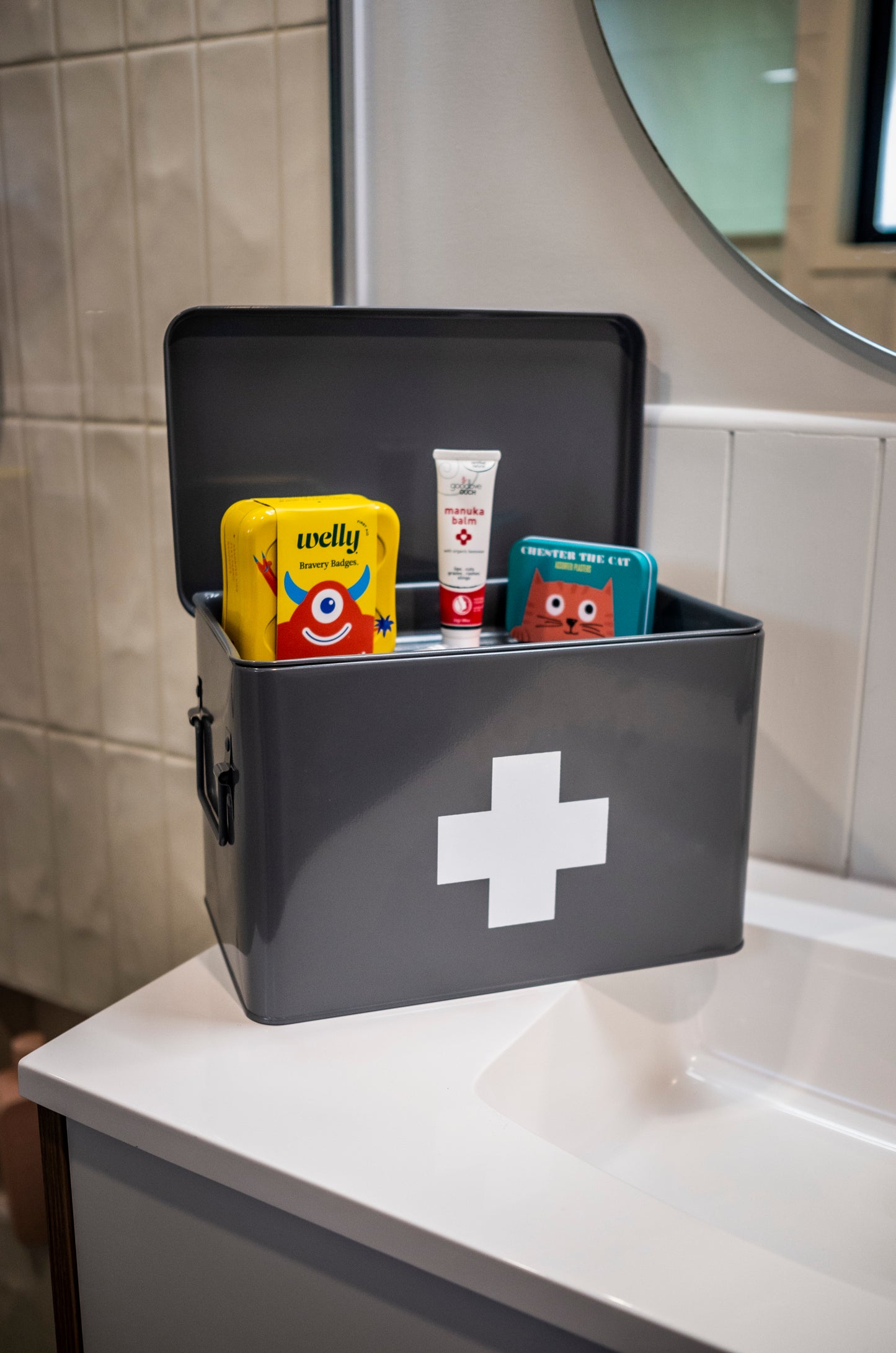New Zealand family essential kit for your home first aid needs. Perfect gift for housewarming or people with children.